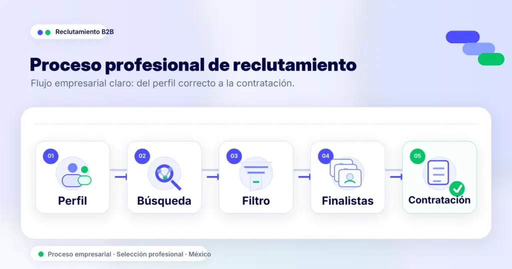 reclutamiento de personal para empresas en México con proceso de selección profesional