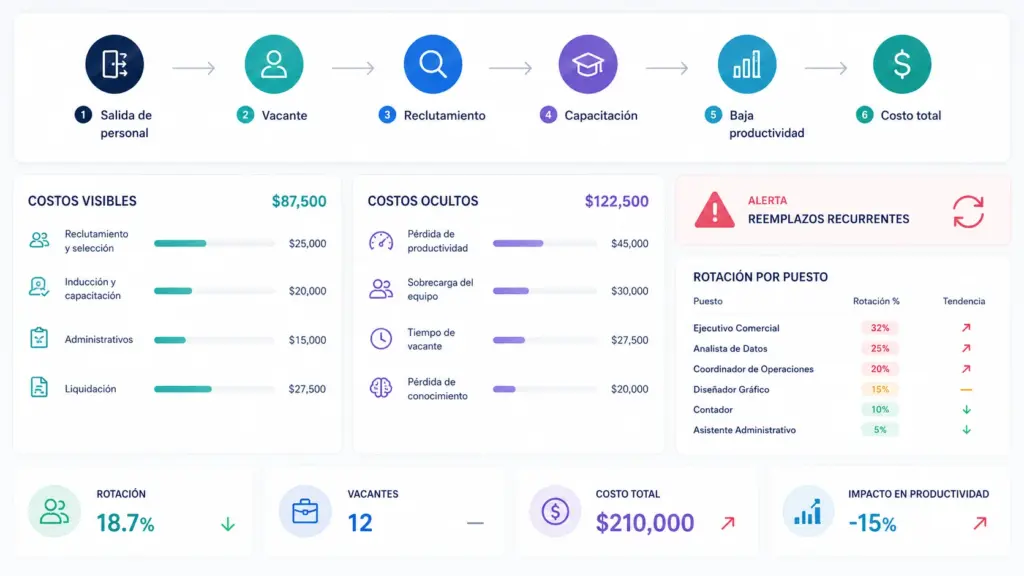 costo de rotación de personal para empresas