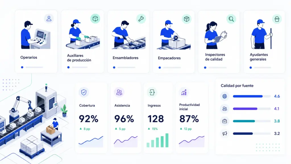 reclutamiento de personal de producción